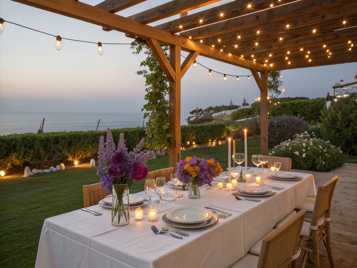 Elegant Table Setting for a private dinner