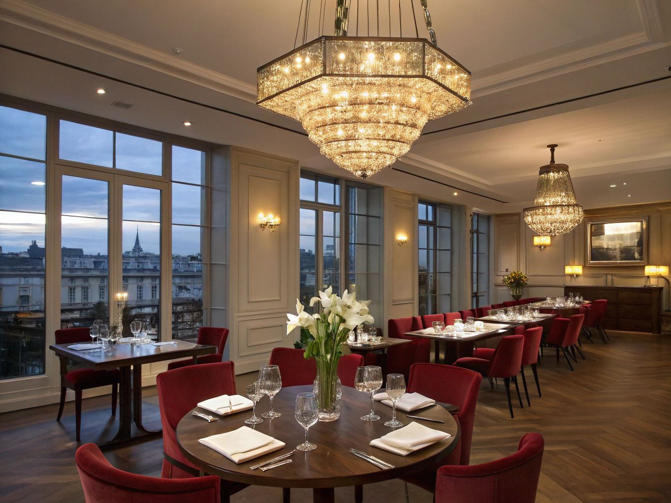 Evening Ambience in the dining hall