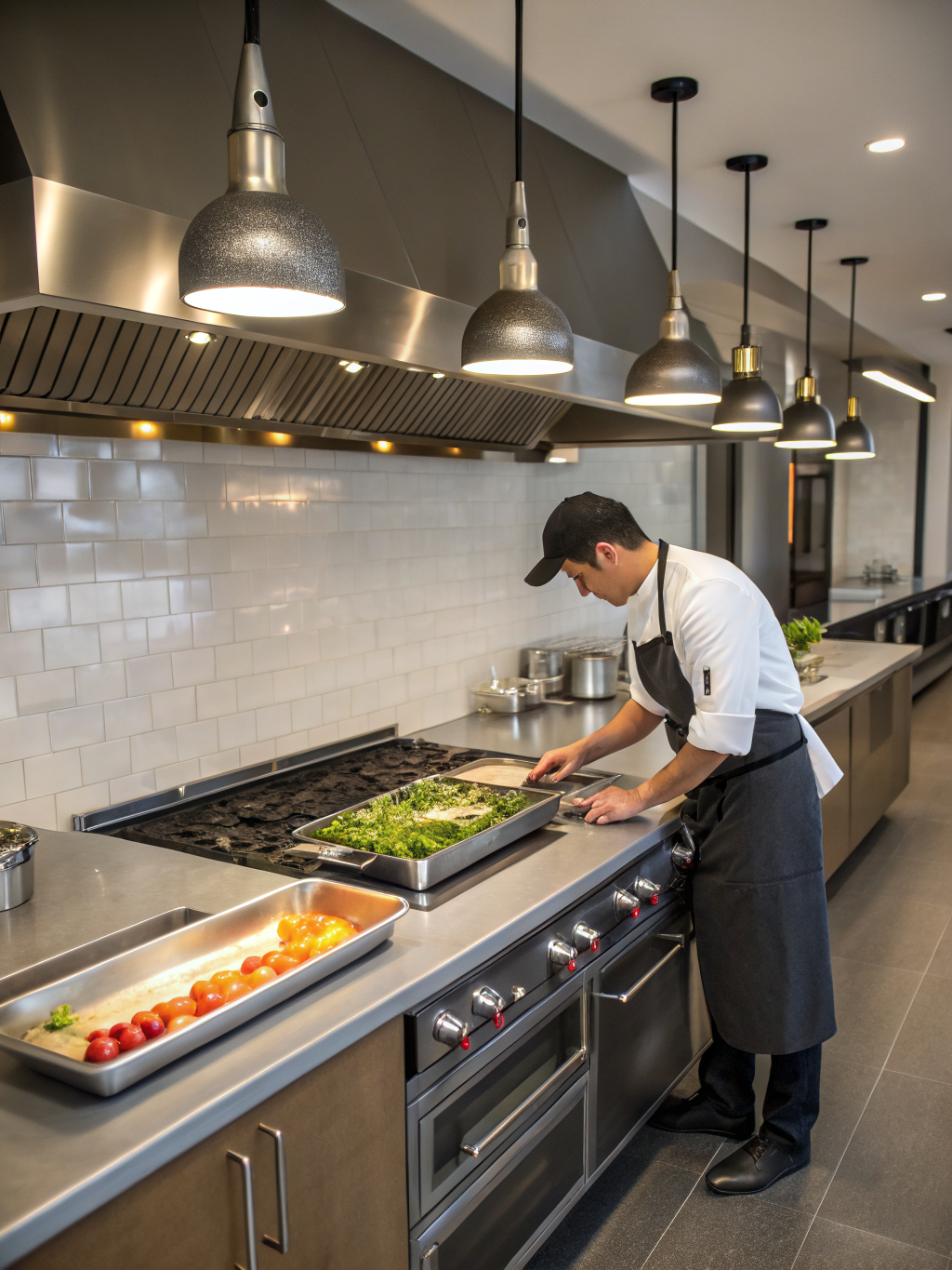 The Chef's Island prepared for service